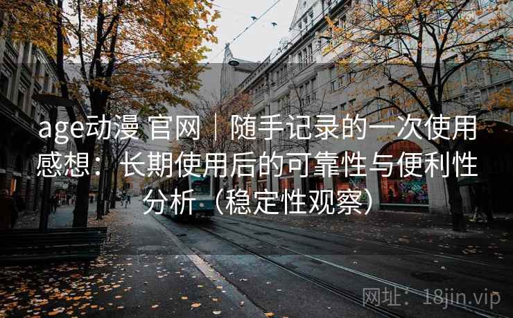 age动漫 官网｜随手记录的一次使用感想：长期使用后的可靠性与便利性分析（稳定性观察）
