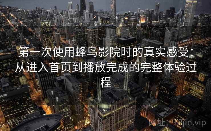 第一次使用蜂鸟影院时的真实感受：从进入首页到播放完成的完整体验过程