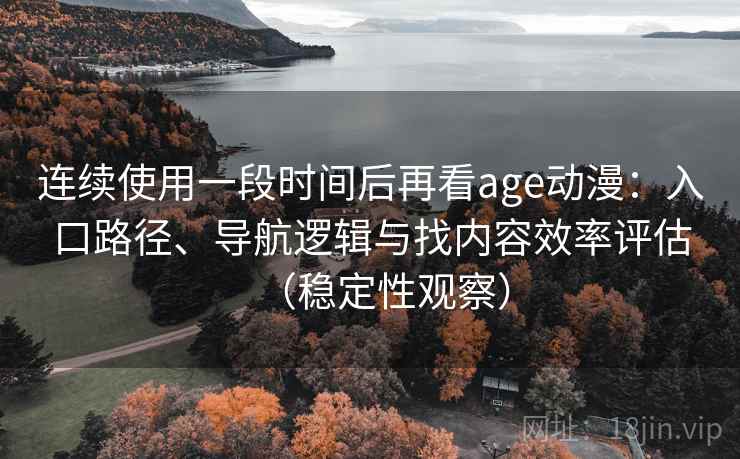 连续使用一段时间后再看age动漫：入口路径、导航逻辑与找内容效率评估（稳定性观察）