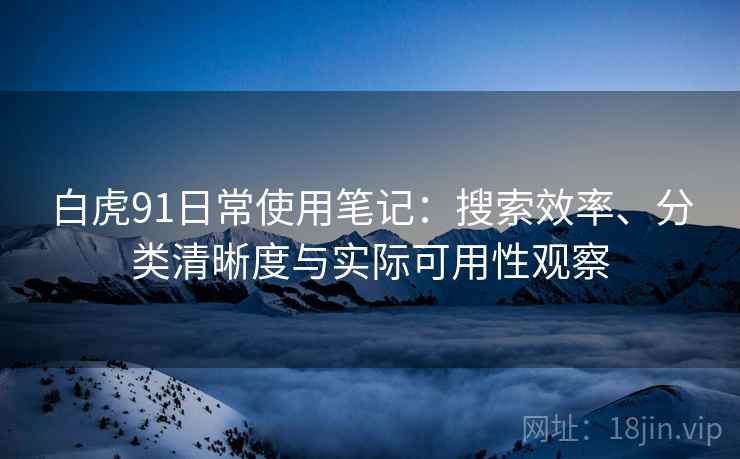 白虎91日常使用笔记:搜索效率、分类清晰度与实际可用性观察 白虎91日常使用笔记:搜索效率、分类清晰度与实际可用性观察